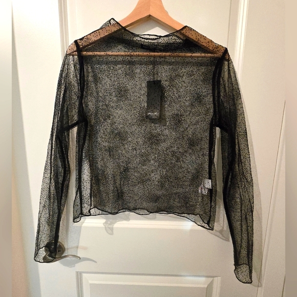 NASTY GAL mesh long sleeve - Picture 1 of 2